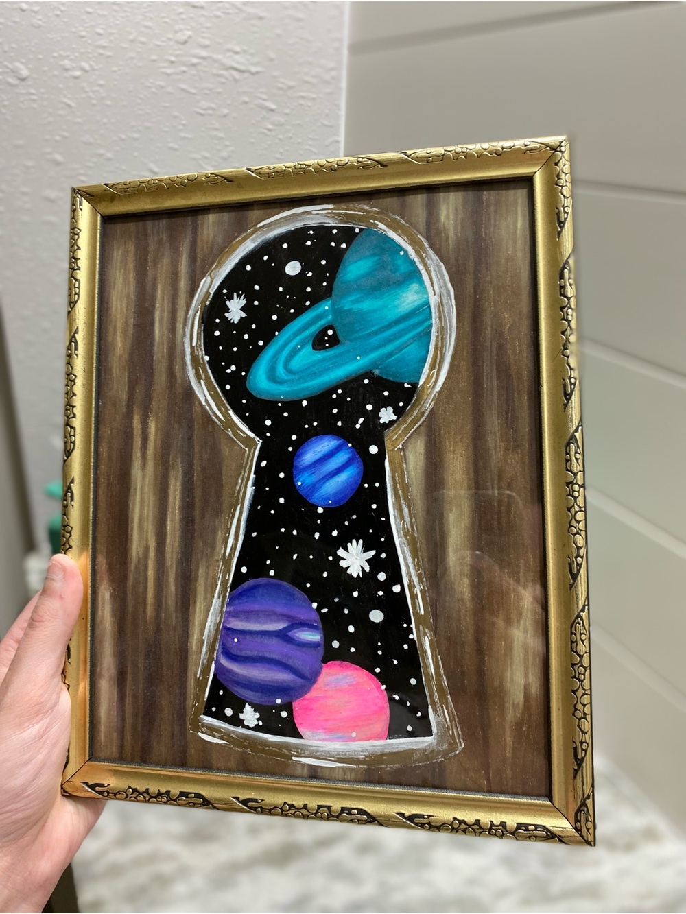 Hand-Crafted Galaxy Keyhole Illustration - Picture 4 of 8